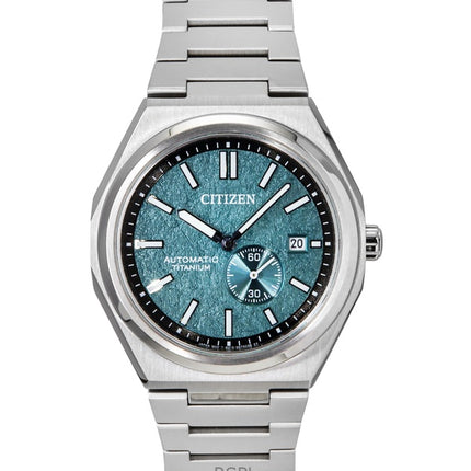 Reloj Citizen Zenshin Super Titanium con esfera verde automático NJ0180-80X 100M para hombre