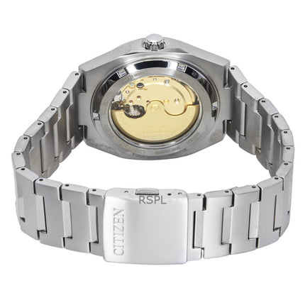 Reloj Citizen Zenshin Super Titanium con esfera verde automático NJ0180-80X 100M para hombre
