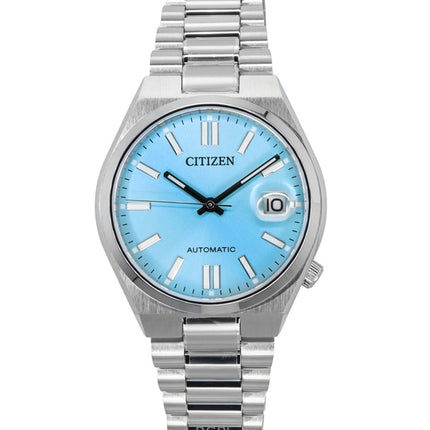 Reloj Citizen Tsuyosa automático de acero inoxidable con esfera azul claro NJ0200-50L para hombre