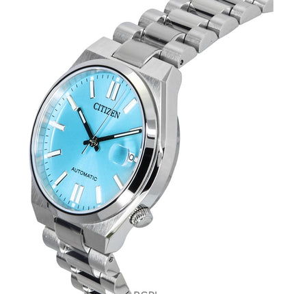 Reloj Citizen Tsuyosa automático de acero inoxidable con esfera azul claro NJ0200-50L para hombre