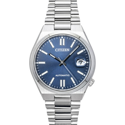 Reloj Citizen Tsuyosa automático de acero inoxidable con esfera azul NJ0200-50M para hombre