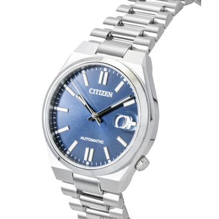 Reloj Citizen Tsuyosa automático de acero inoxidable con esfera azul NJ0200-50M para hombre