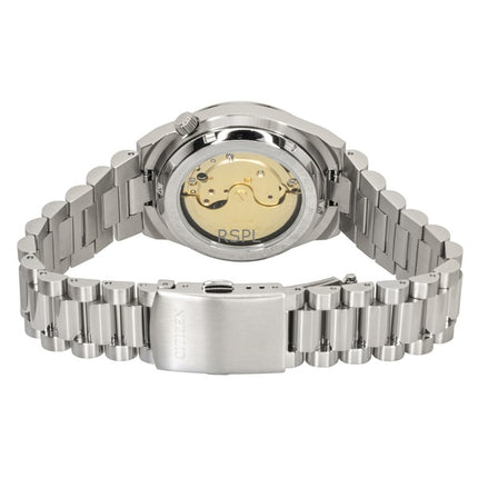 Reloj Citizen Tsuyosa automático de acero inoxidable con esfera azul NJ0200-50M para hombre