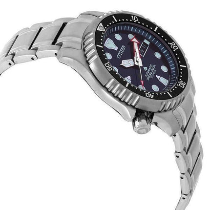 Reloj para hombre Citizen Promaster Marine con pulsera de titanio y esfera azul automático Diver',s NY0100-50M 200M