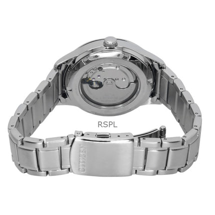 Reloj Citizen automático de acero inoxidable con esfera verde NY4058-79X para hombre