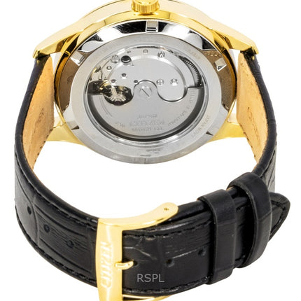 Reloj Citizen NY4059-09A automático para hombre con correa de piel y esfera blanca