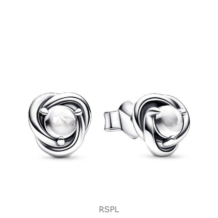 Pendientes Pandora de abril con cristales y circonitas cúbicas transparentes P-292335C01 para mujer
