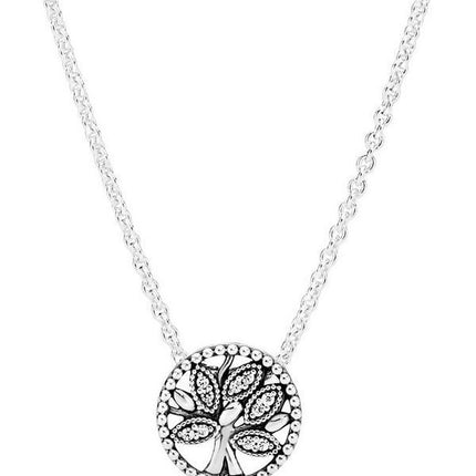 Collar con árbol genealógico brillante de Pandora 397780CZ-45 para mujer