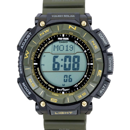 Reloj Casio Pro Trek Digital Solar con correa de resina de base biológica PRG-340ANS-3 100M para hombre