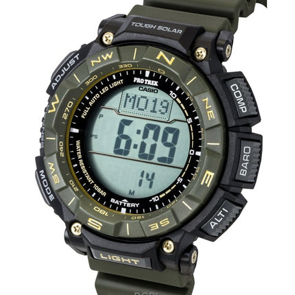 Reloj Casio Pro Trek Digital Solar con correa de resina de base biológica PRG-340ANS-3 100M para hombre