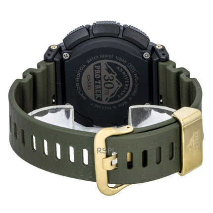 Reloj Casio Pro Trek Digital Solar con correa de resina de base biológica PRG-340ANS-3 100M para hombre