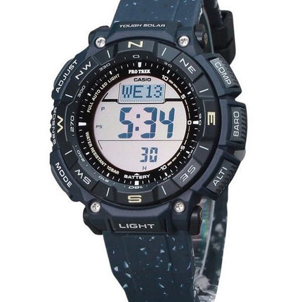 Reloj Casio ProTrek Climber Line digital con correa de silicona azul Tough Solar PRG-340SC-2 100M para hombre