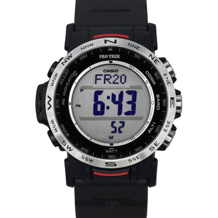 Reloj Casio Pro Trek Climber Line digital con base biológica y correa de resina Tough Solar PRW-35-1A 100M para hombre