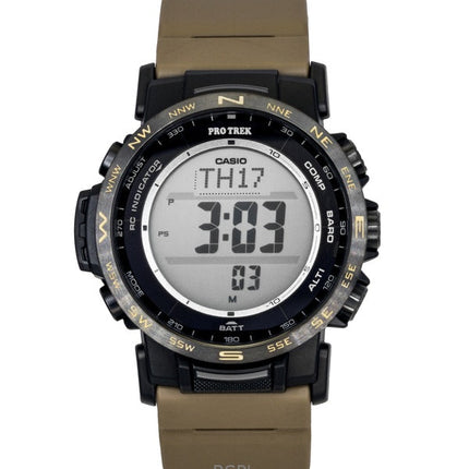 Reloj Casio Pro Trek Digital Solar de Resina Biológica PRW-35LD-5 100M para Hombre
