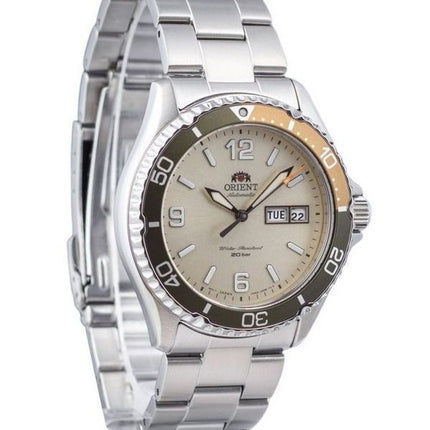 Reloj para hombre Orient Mako III Kamasu de acero inoxidable con esfera plateada y automático RA-AA0821S19B 200M