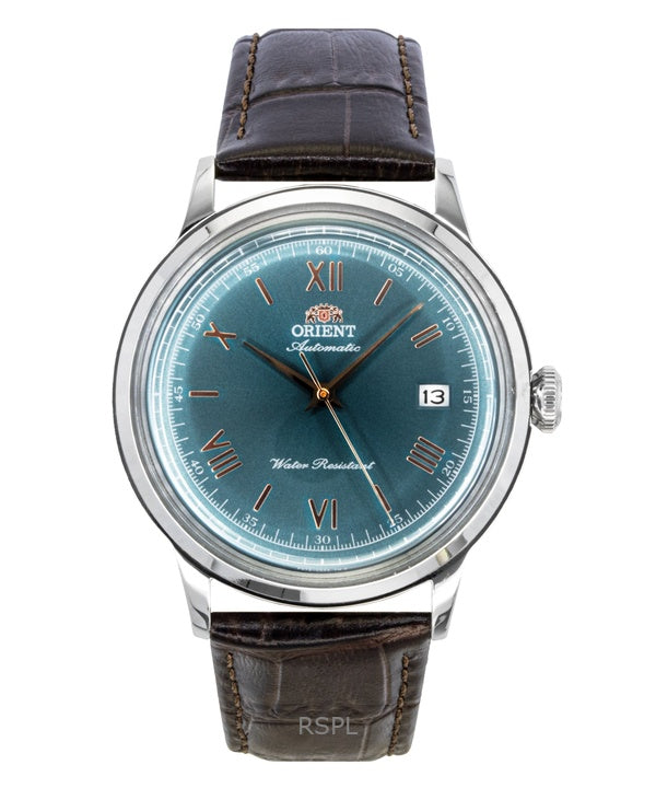 Reloj Orient Classic automático con correa de piel y esfera verde RA-AC0023E para hombre