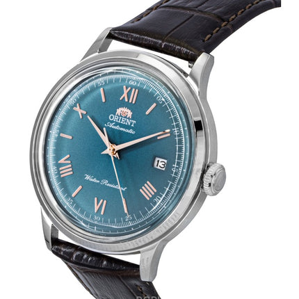 Reloj Orient Classic automático con correa de piel y esfera verde RA-AC0023E para hombre