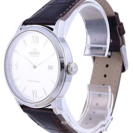 Reloj para hombre Orient Contemporary White Dial Leather Automatic RA-AC0F12S10B