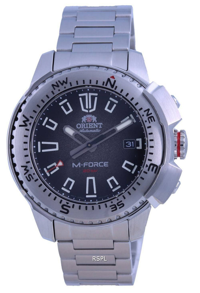 Reloj para hombre Orient M-Force Black Dial Automatic Diver',s RA-AC0N01B10B 200M