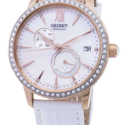 Oriente el sol y la luna RA-AK0004A00C diamante Acentos automáticos reloj de mujer