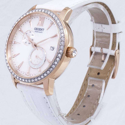 Oriente el sol y la luna RA-AK0004A00C diamante Acentos automáticos reloj de mujer