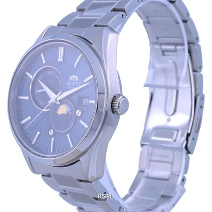 Reloj para hombre Orient Contemporary Sun & Moon con esfera azul y automático RA-AK0308L10B