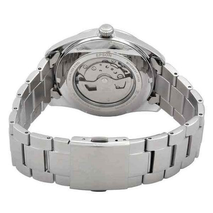 Reloj para hombre Orient Contemporary de acero inoxidable con corazón abierto y esfera verde automático RA-AR0008E10B