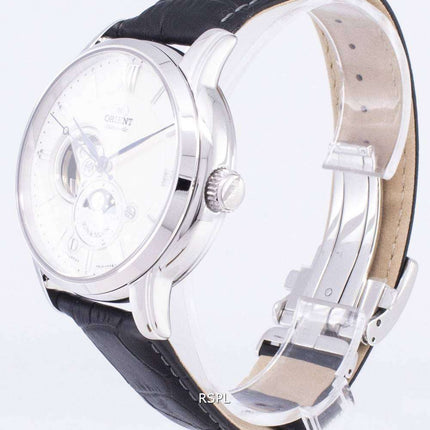 Oriente el sol y la luna RA-AS0005S10B corazón abierto automático reloj de Men