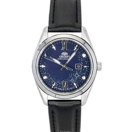 Reloj Orient Stretto Solar RA-WG0605L para mujer con correa de piel y esfera azul