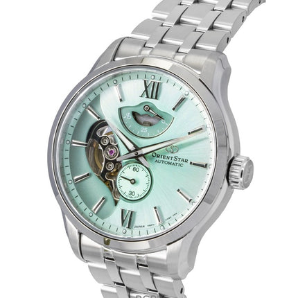 Reloj Orient Star Contemporary Edición Limitada Open Heart Mint Green Automático RE-AV0B11E 100M para Hombre