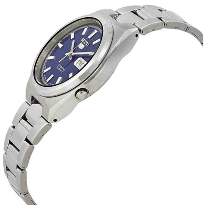 Reloj Seiko automático SNKC51J1 de acero inoxidable con esfera azul para hombre, reacondicionado