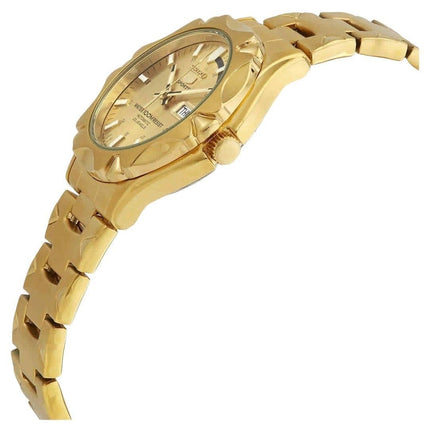 Reloj Seiko 5 Sports dorado, acero inoxidable, esfera dorada, automático, SNZ450J1, 100 m, para hombre, reacondicionado