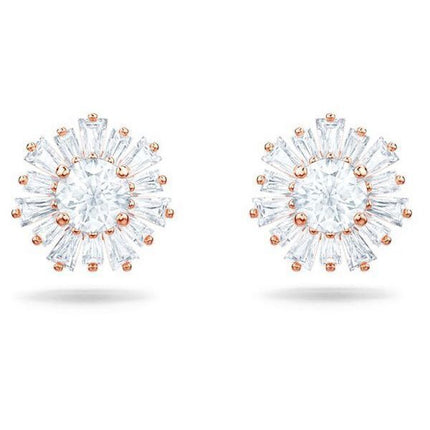 Pendientes Swarovski Idyllia chapados en oro rosa y circonitas 5459597 para mujer