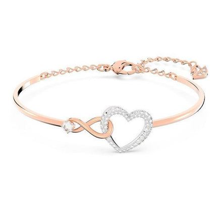 Brazalete Swarovski Hyperbola Infinity And Heart con acabado en metal mixto y circonitas 5518869 para mujer