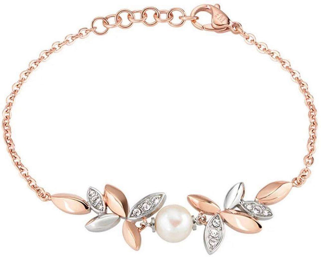 Morellato Gioia Pulsera de acero inoxidable en tono dorado rosa SAER14 para mujer