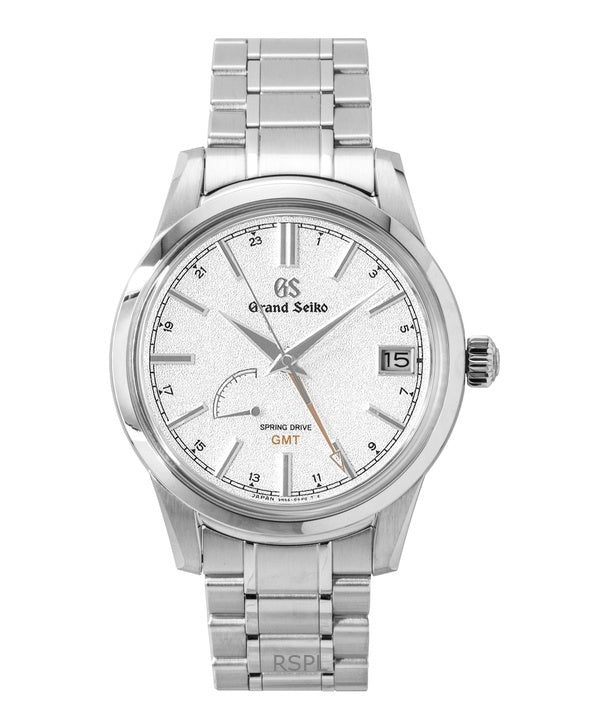 Reloj Grand Seiko Elegance GMT automático de acero inoxidable con esfera plateada SBGE269G 100M para hombre