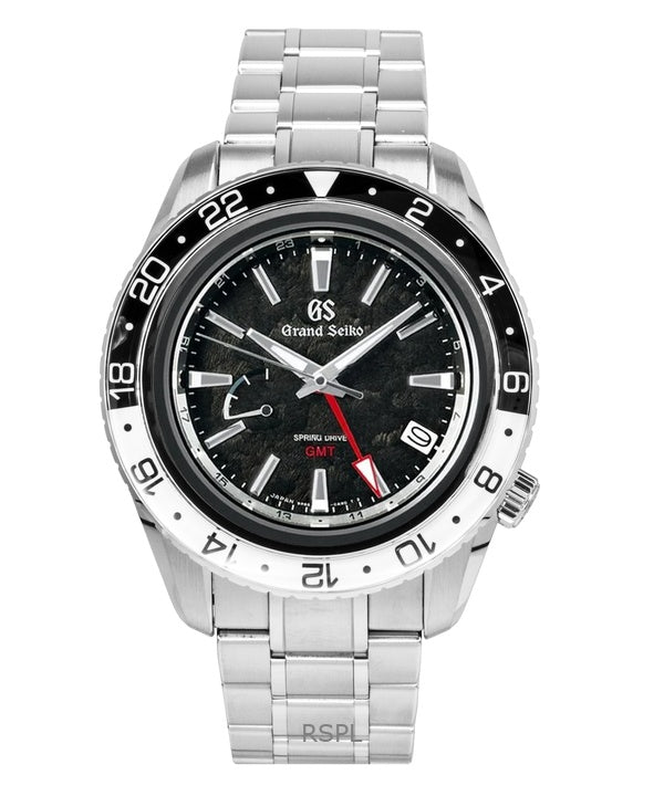 Reloj Grand Seiko Sport GMT automático de acero inoxidable con esfera negra SBGE277G 100M para hombre