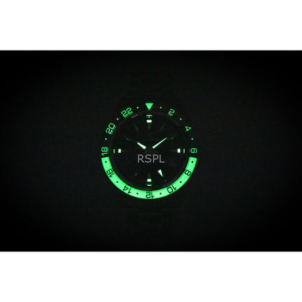 Reloj Grand Seiko Sport GMT automático de acero inoxidable con esfera negra SBGE277G 100M para hombre