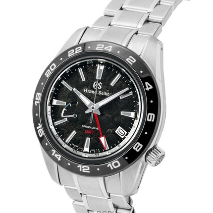 Reloj Grand Seiko Sport GMT automático de acero inoxidable con esfera negra SBGE277G 100M para hombre