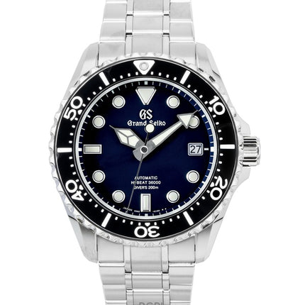 Reloj Grand Seiko Sport Hi-Beat para hombre, automático, de acero inoxidable, esfera azul oscuro, SBGH289G, 200 m