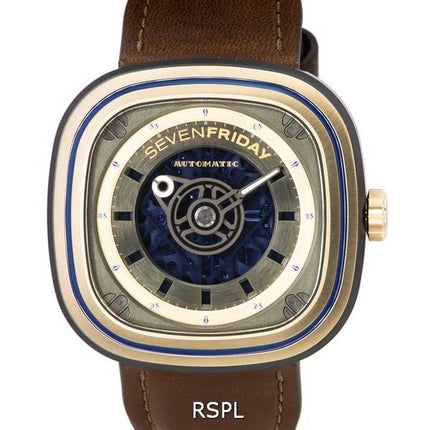 Reloj Sevenfriday T-Series T-Art esqueleto automático T2/04 SF-T2-04 para hombre