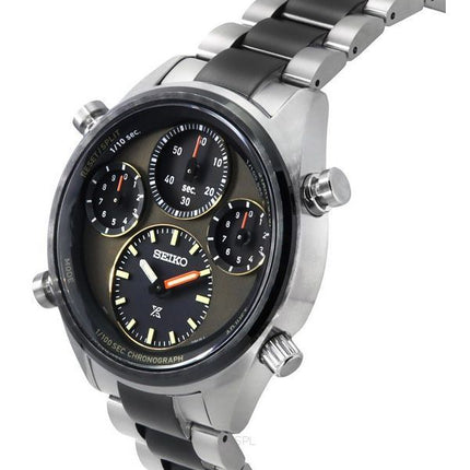 Reloj para hombre Seiko Prospex Speedtimer Edición limitada Cronógrafo Acero inoxidable Esfera marrón Solar SFJ005P1 100M