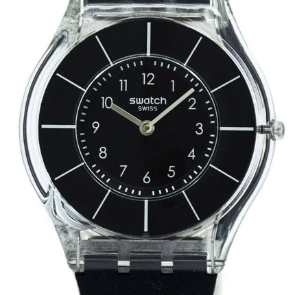 Reloj Swatch piel Classiness de color negro cuarzo SFK361 de las mujeres