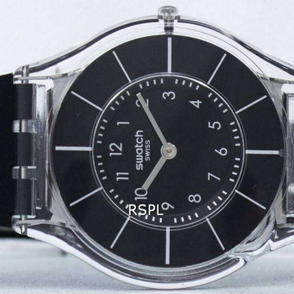 Reloj Swatch piel Classiness de color negro cuarzo SFK361 de las mujeres