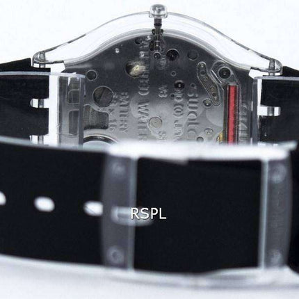 Reloj Swatch piel Classiness de color negro cuarzo SFK361 de las mujeres