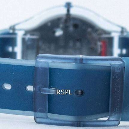 Piel Swatch buceo en cuarzo SFS103 Watch de Women