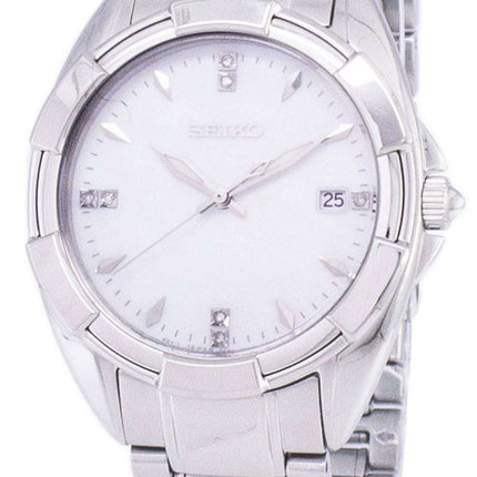 Acentos de diamante de cuarzo Seiko SKK885 SKK885P1 SKK885P Watch de Women