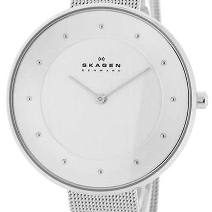 Reloj Skagen Gitte plateado con cristales de acero inoxidable para mujer SKW2140