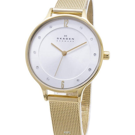 Skagen Anita oro tono malla pulsera cristalizada SKW2150 reloj de la mujer