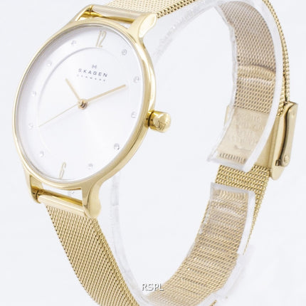 Skagen Anita oro tono malla pulsera cristalizada SKW2150 reloj de la mujer